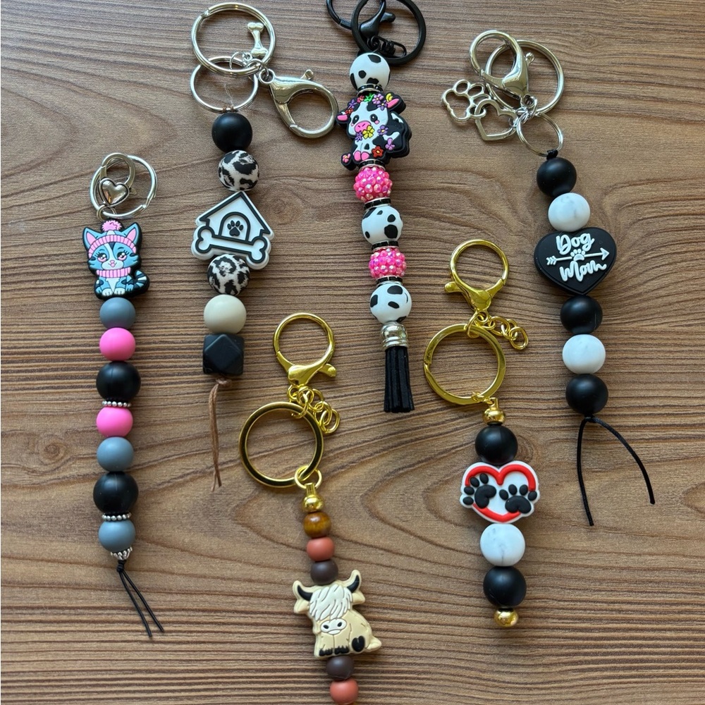 Colorful Animal Keychain Set for Kids